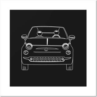 Fiat 500 RIVA - Cute Italian Fiat 500 Posters and Art